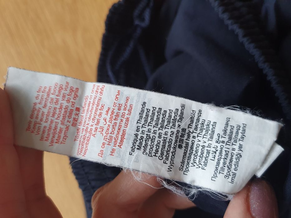 Luźne granatowe spodnie Domyos 36