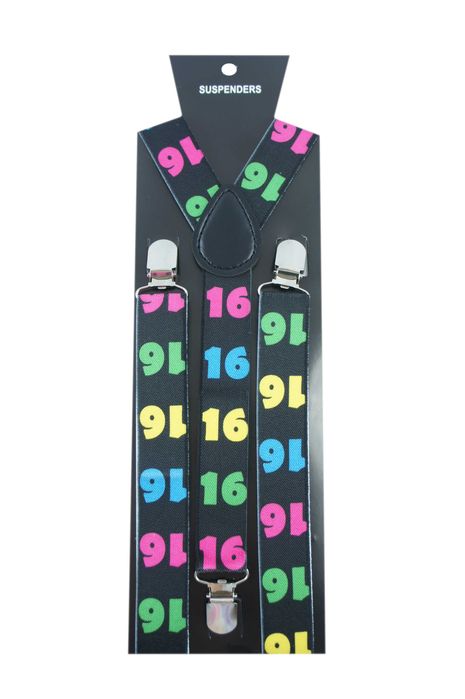 Kolorowe szelki do spodni powyżej 120cm wzrostu męskie damskie