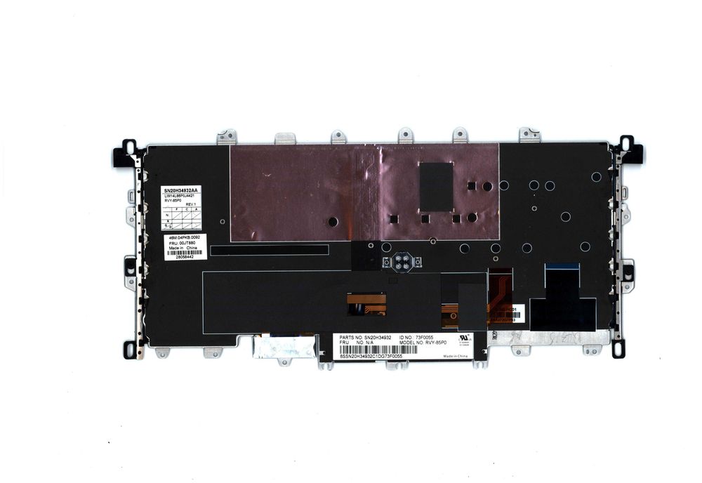 TECLADO NOVO 00JT880 para Lenovo X1 Yoga 1st Gen (Type 20FQ, 20FR) Laptop (ThinkPad)