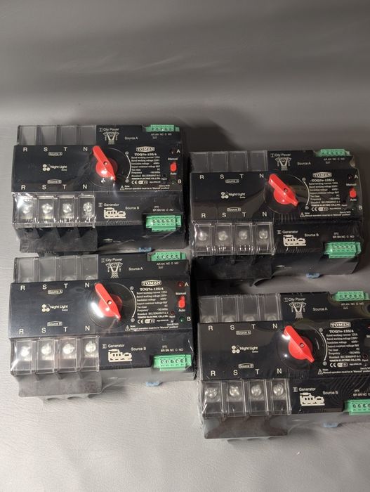 Авр Tomzn 3 фази wifi 125/4 перемикач автомат ввод резерв 380