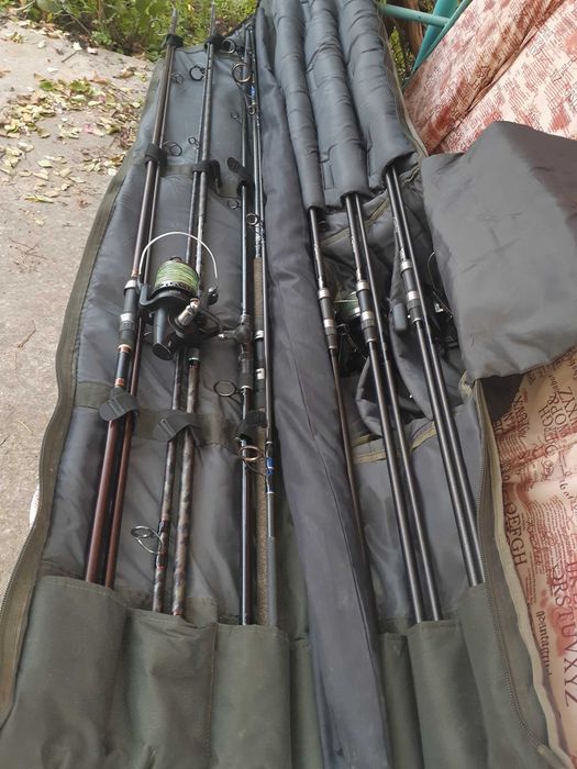 Комплект карповых Trabucco K-Karp 3.60m 3.5lb - 2sec. и других снастей