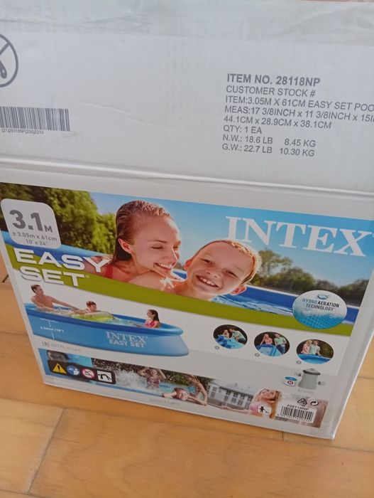 Piscina insuflável Intex 3.1m nova sem filtro