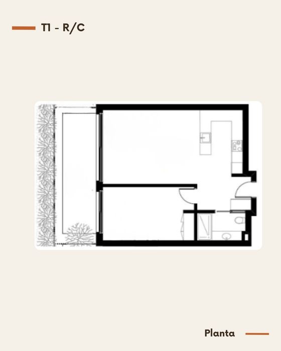Apartamento T1 - Canidelo Living