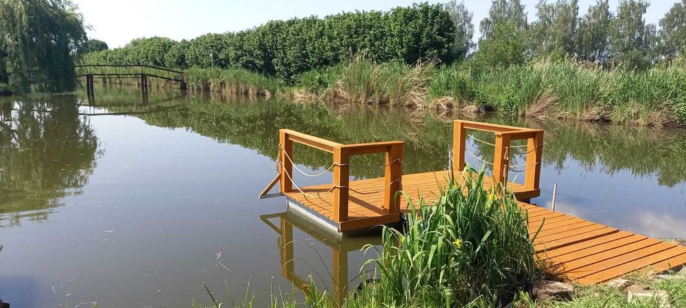 Pomost Pływający Pomosty Pływające Platforma Wyspa Rower wodny molo
