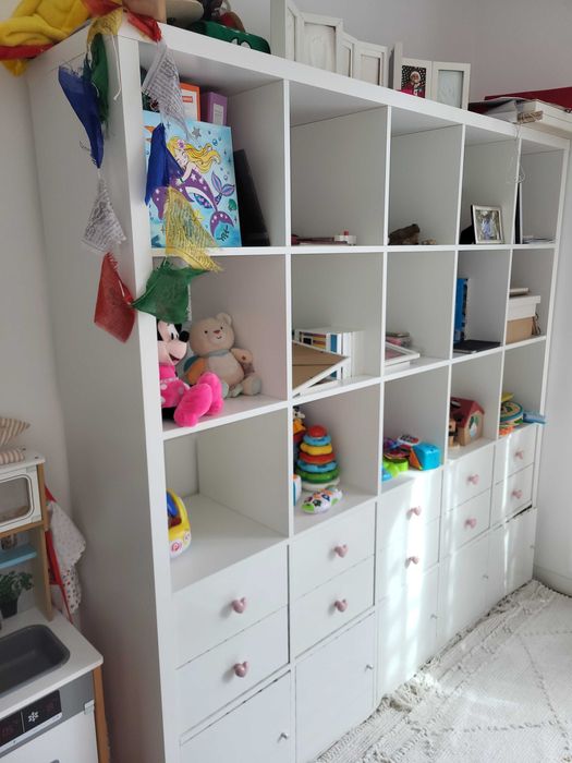 KALLAX Estante, branco, 182x182 cm