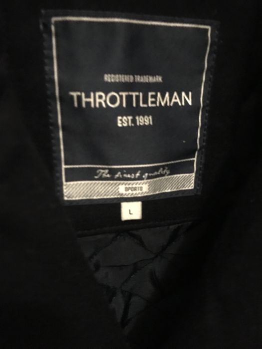 Sobretudo preto tamanho L - Throttleman