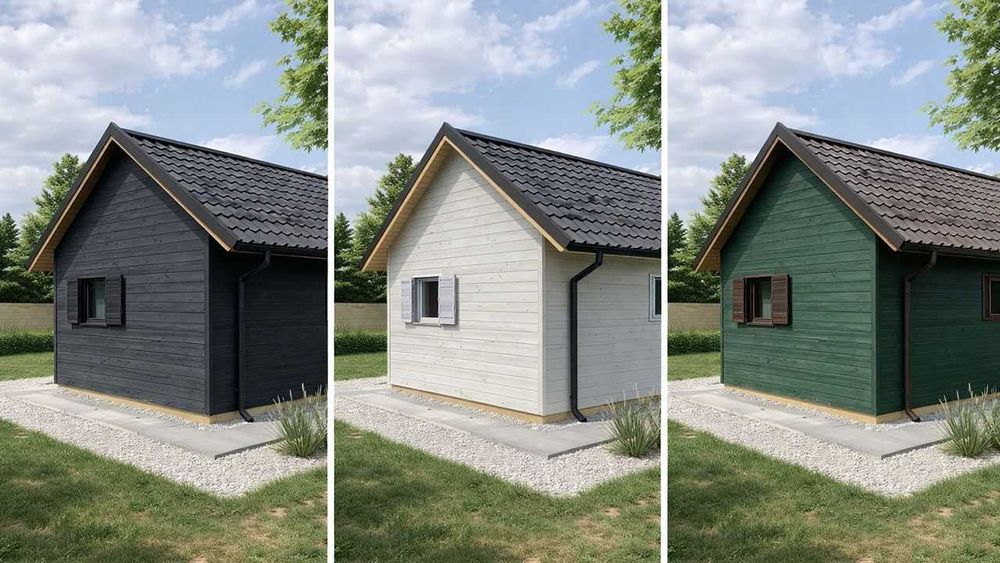 Domek drewniany letniskowy całoroczny 4x8 15mm