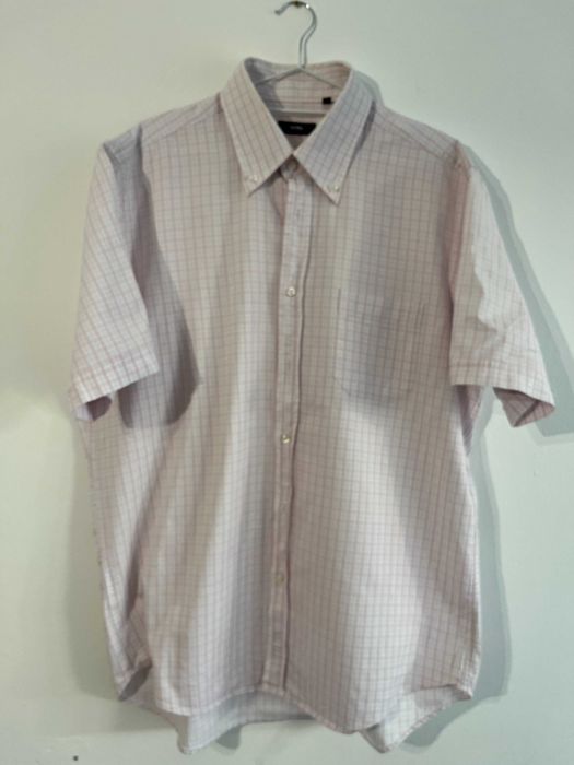 Męska elegancka koszula rózowa - Hugo Boss - 43' - bardzo dobry stan