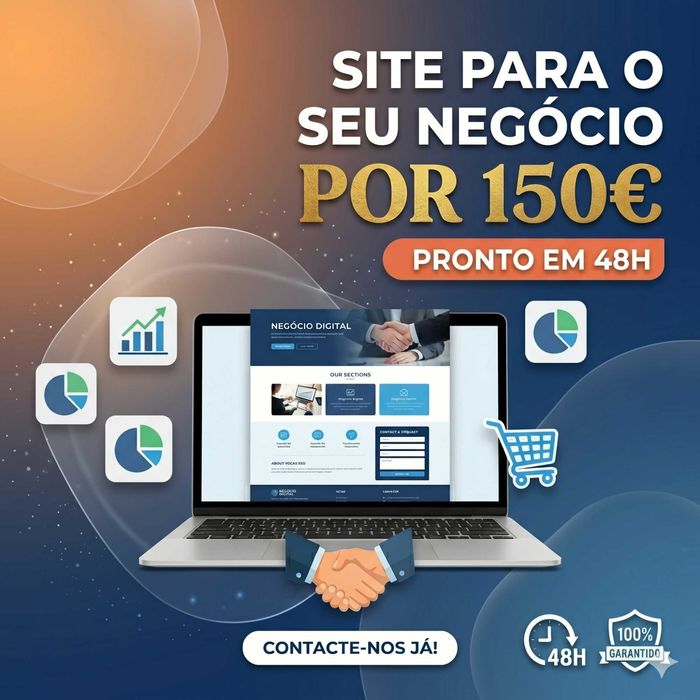 Criação de Sites Simples em 48h para Pequenos Negócios (Desde 150€)