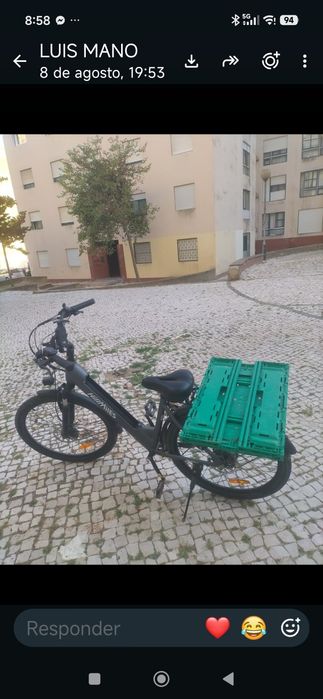 Bicicleta elétrica como nova