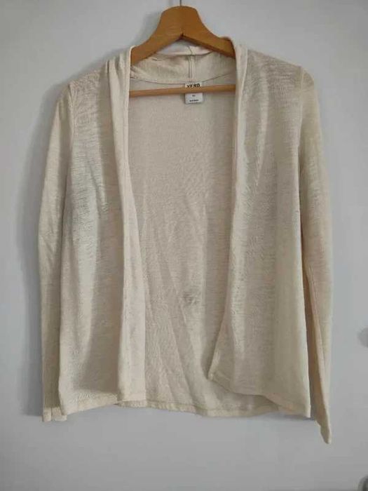 Cardigan de Malha Bege Vero Moda – Tamanho XS