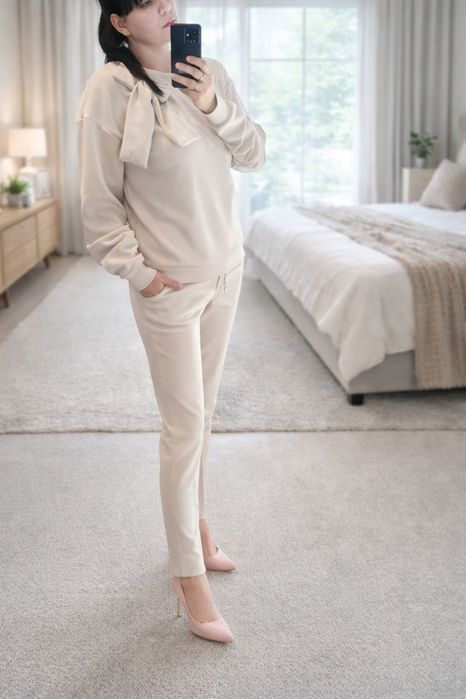 Komplet dresowy elegancja kokarda