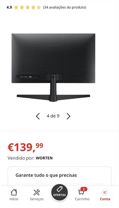 Monitor Samsung 27 S3 1ms 100Hz