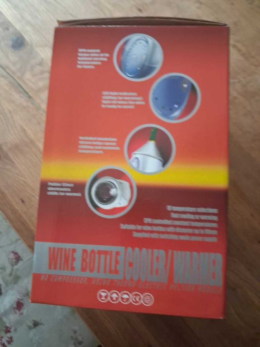 Aquecedor e resfriador de vinho para uma única garrafa