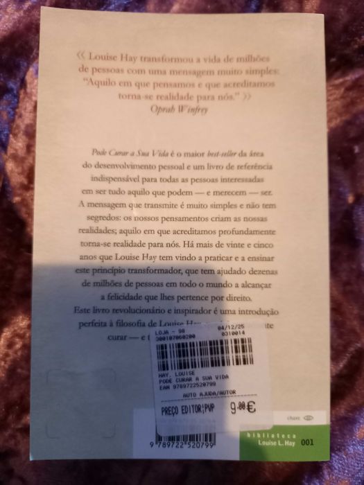 Livro Pode curar a sua vida - Louise L. Hay