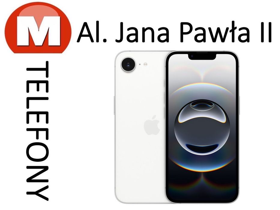 NOWY iPhone 16e 128GB Biały Polska Dystrybucja AL JANA PAWŁA