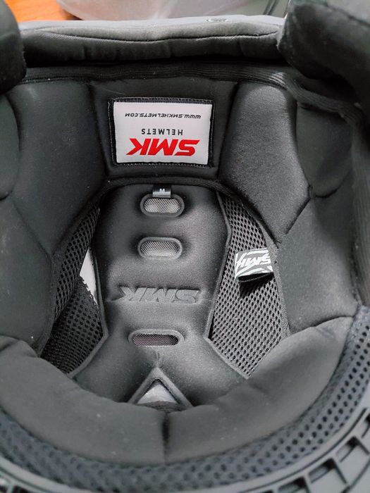 Capacete SMK BASIC BRANCO Semi Aberto - M