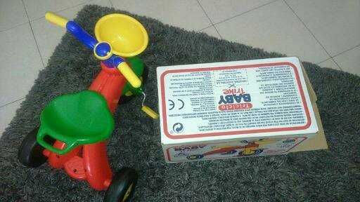 triciclo desmontável unissexo com caixa