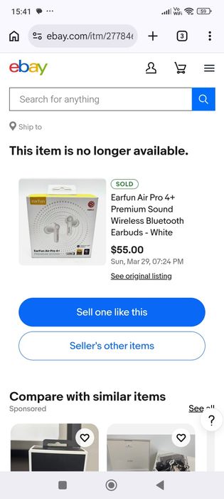 бездротові навушники EarFun Air Pro 4+