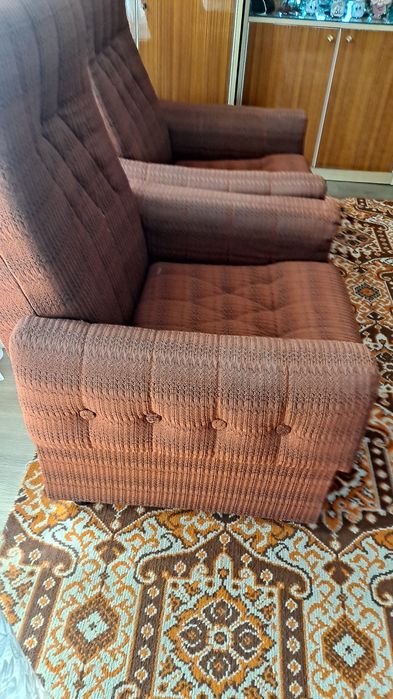 Fotele tapicerowane  PRL