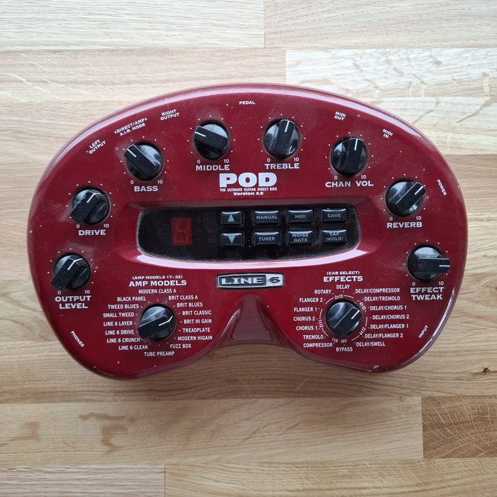 Line 6 POD 2.0  multiefekt procesor gitarowy nerka + zasolacz +footswitch