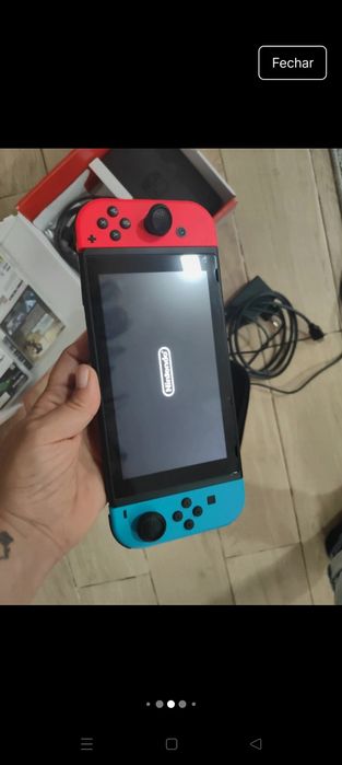 Nintendo switch com 2 FIFA e sonic