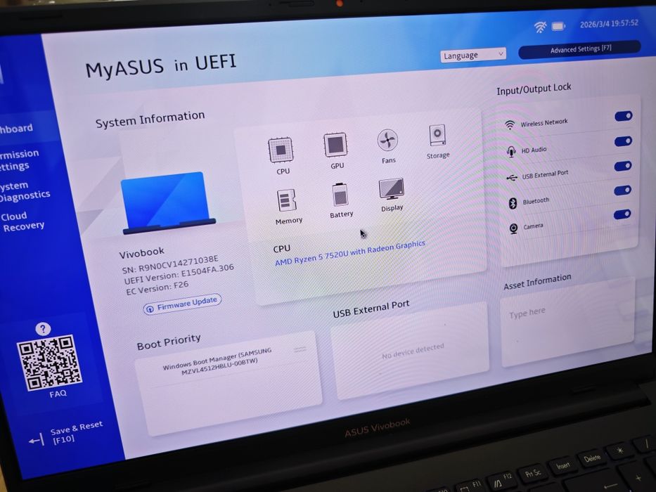 Laptop Asus Vivobook Go OLED , ryzen 5 7 gen gwarancja igła