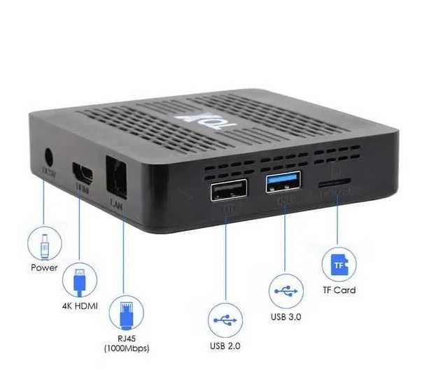 Настроена TOX3 v.2 Amlogic S905X4 4\32 GB TV Box+IPTVпакет