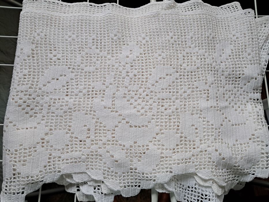 Bawełniana firanka zazdrostka 4 metry