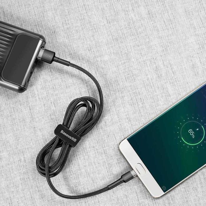 Kabel USB do Micro USB Baseus Cafule 2.4A 0,5m (czarny)