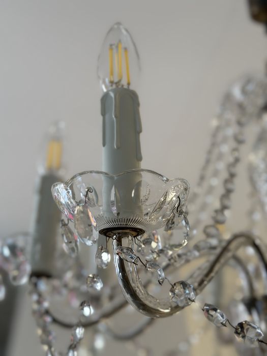 Żyrandol i kinkiety kryształowe