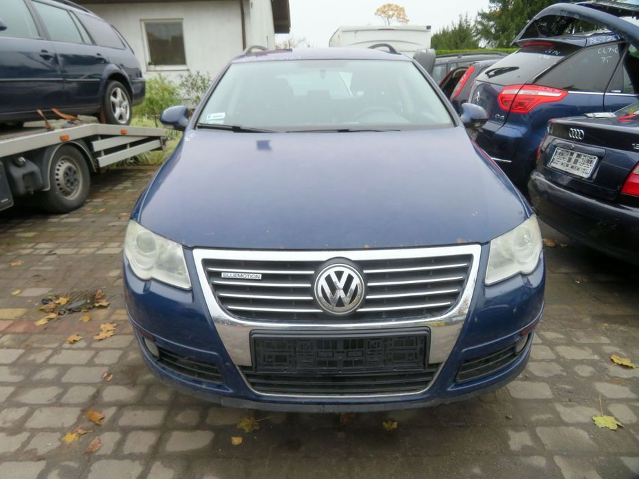 MASKA ZDERZAK BŁOTNIKI LAMPY PASSAT B6 LA5E  VOLKSWAGEN 2005-2010 NIEBIESKI PRZÓD KOMPLETNY