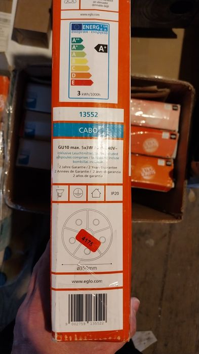 Lampa plafon Led Eglo Nowe 6 sztuk