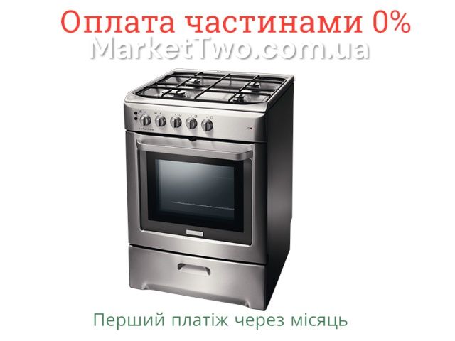 Газова плита Electrolux EKG 60011X нержавійка 60 см (А180402)