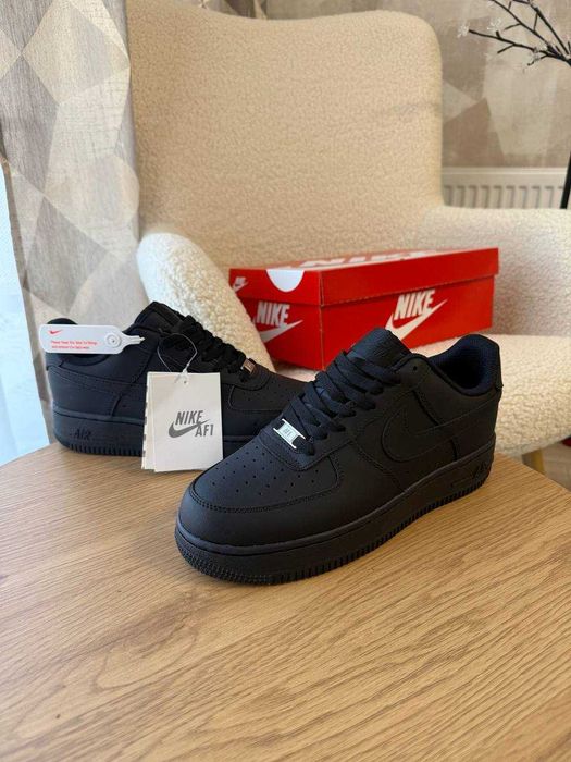 Кросівки Nike Air Force 1 low Classic чорні найк аір форс класичні