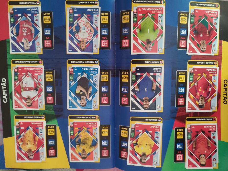 Caderneta Completa Exclusiva Match Attax TOPPS Euro 2024