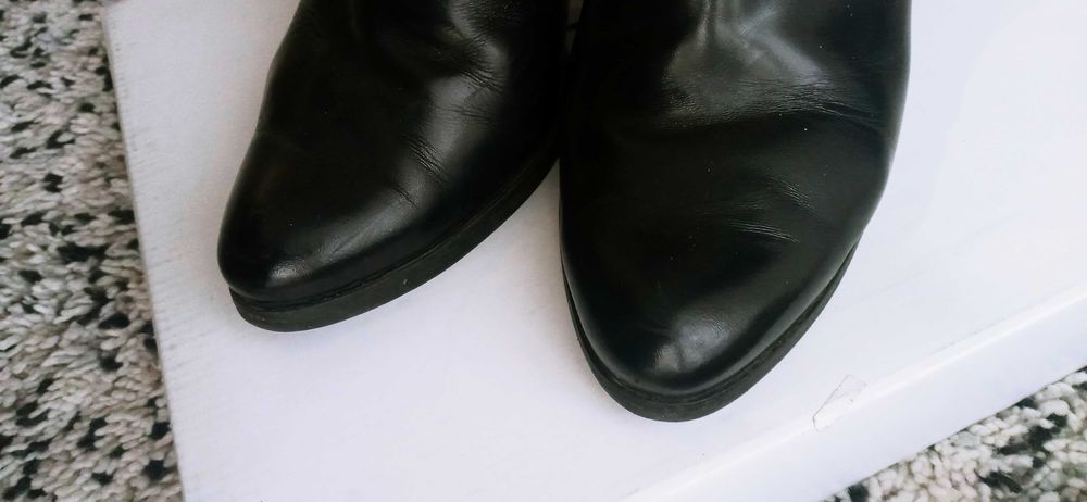 Botki skórzane r.40