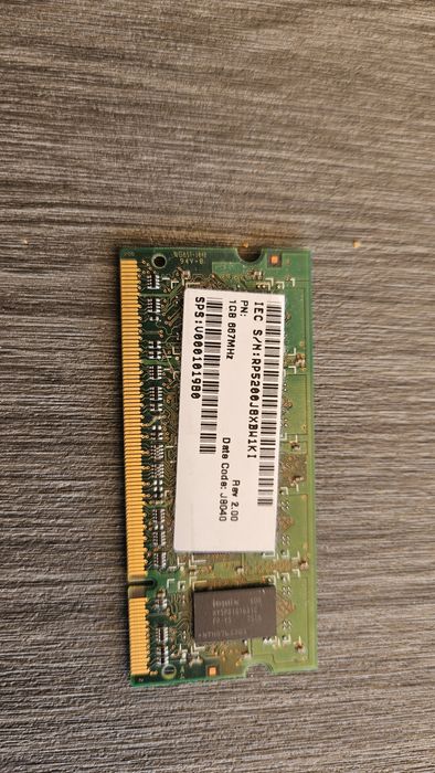 Ram SO DIMM DDR2 1Gb 667Mhz