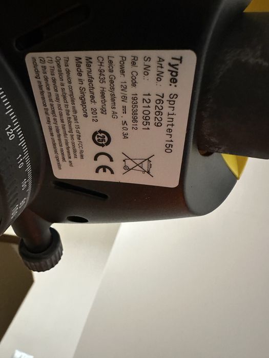 Niwelator optyczny budowlany Leica sprinter 150 elektroniczny statyw