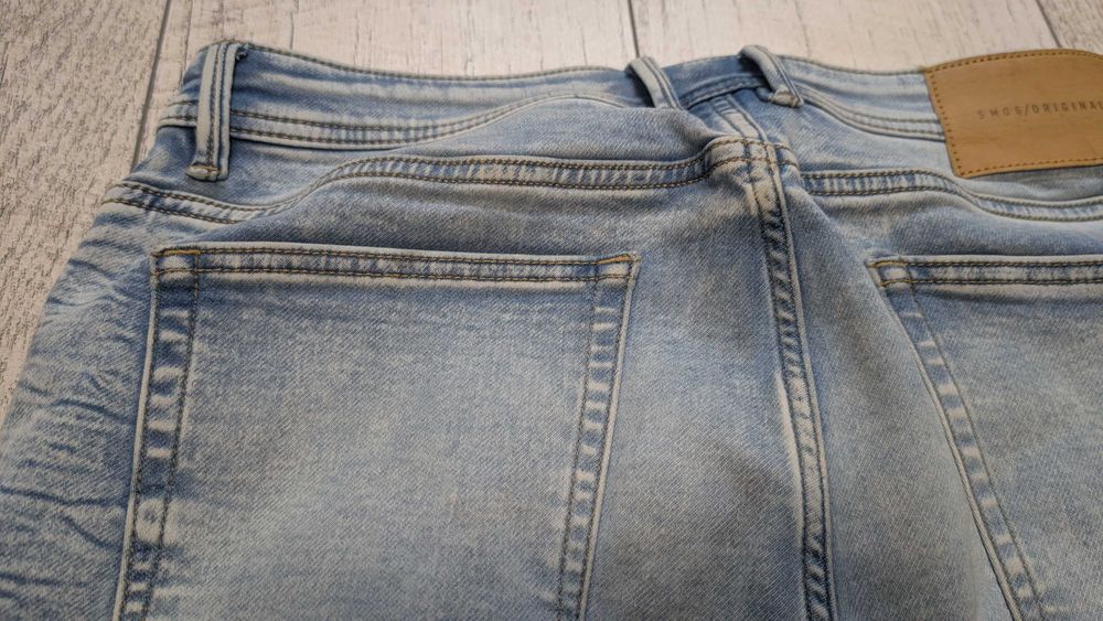 Spodnie męskie jeansowe Smog rozmiar 30/32 jasne - założone raz ideał