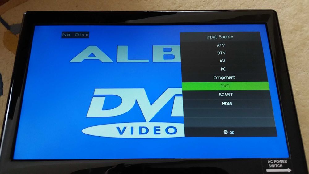 TV LCD 17" wbudowane DVD USB