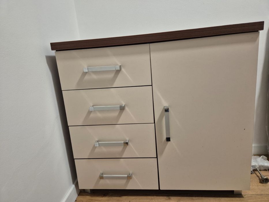 Meble wenge komoda szafa brąz wanilia