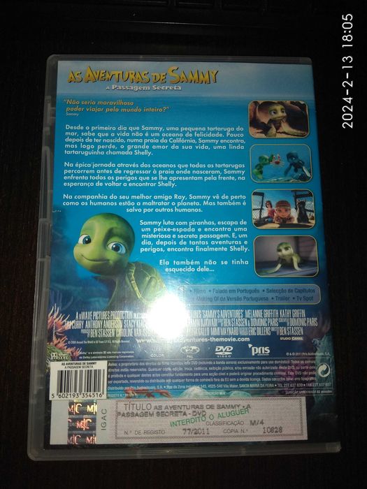 DVD As aventuras de Sammy