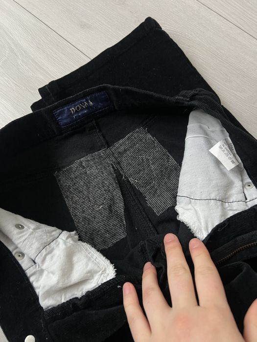 Джинсы высокая талия клеш 38 40 bootcut flared винтаж велюр с вышивкой