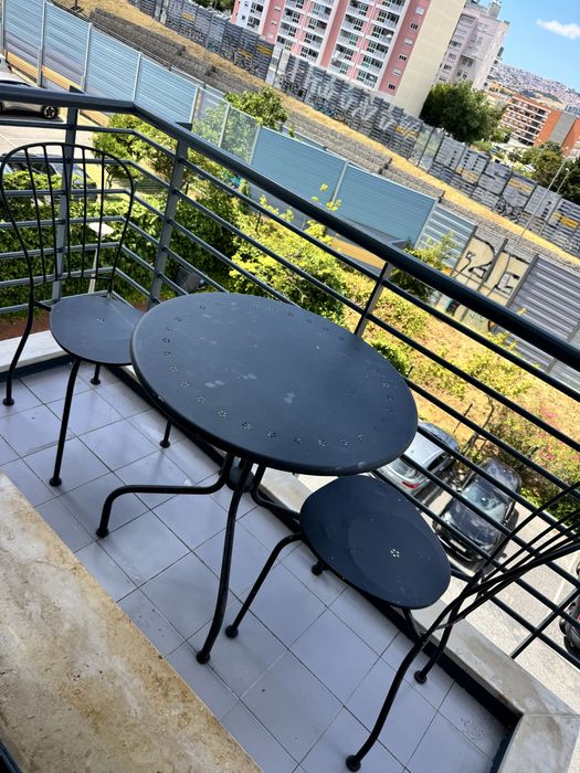 Mesa mais duas cadeiras exterior Ikea