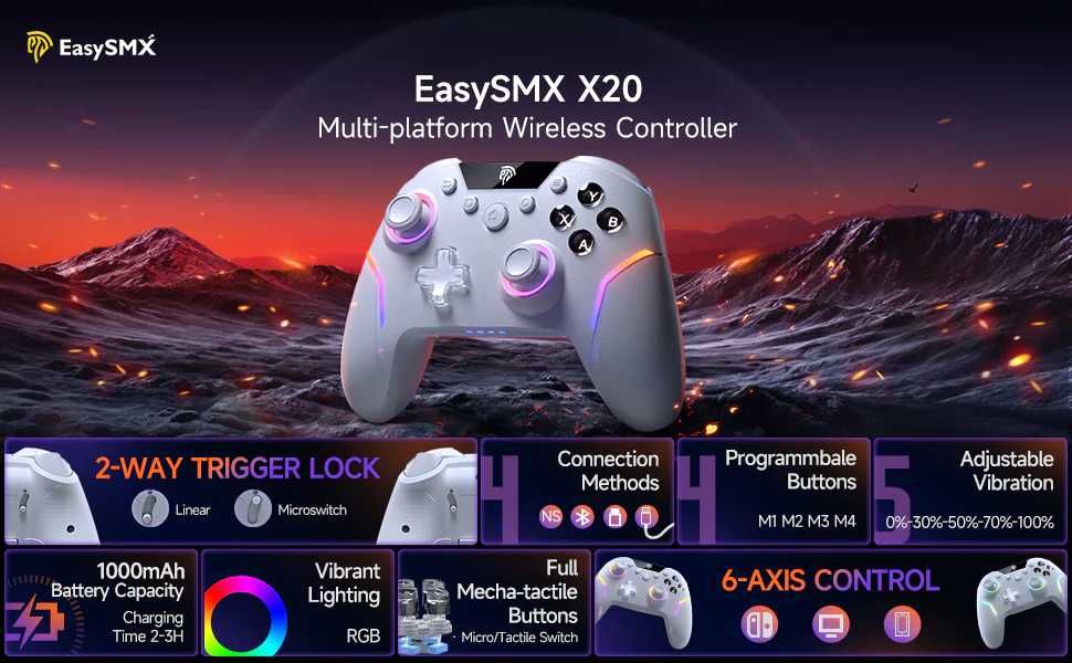 Новинка! EasySMX X20 безпровідний контролер.