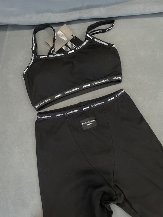 Комплект Skims топ лосіни набір лосины легінси костюм спортивний скімс