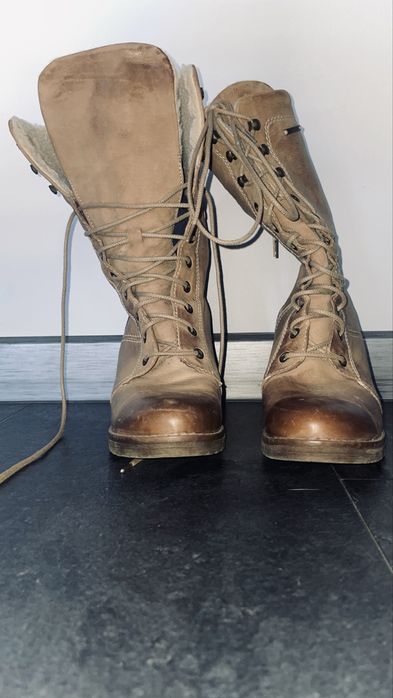 Buty skórzane brązowe. R.38