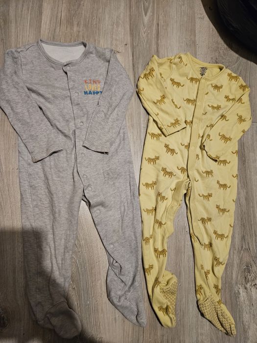 Zestaw 2 chłopięcych pajacyków.  Rozmiar 80-86
