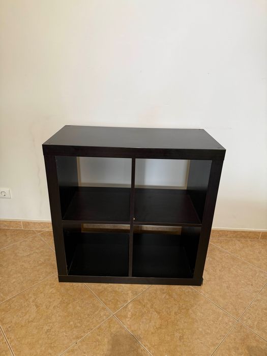 Estante KALLAX Ikea Preto-Castanho